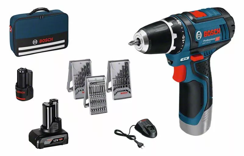 Perceuse-visseuse GSR 12V-15 Bosch - pack promo